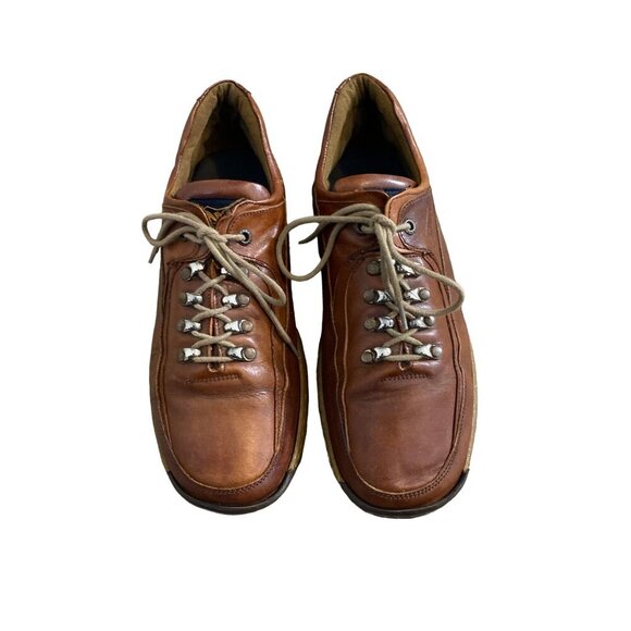 BELLININ BOOTS MEN'S BROWN LEATHER LACE-UP WALKING SHOES SZ 41/8 - Picture 1 of 8